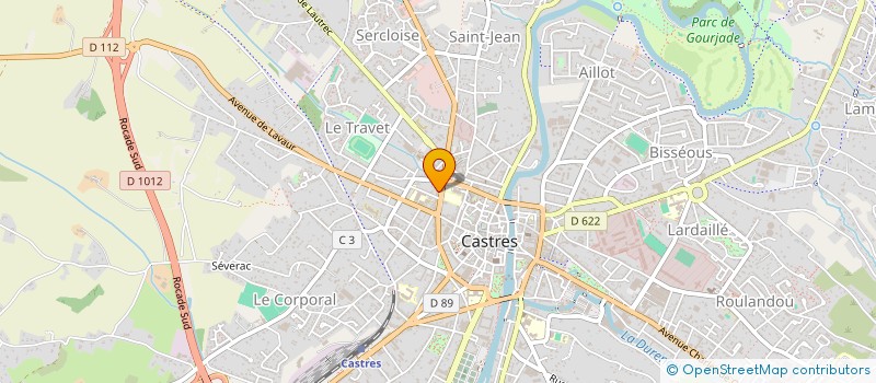 localisation de l'entreprise CABINET GLF  CASTRES