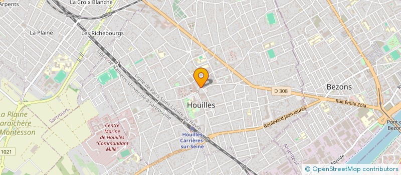 localisation de l'entreprise CABINET GOUDARD ET ASSOCIES à HOUILLES