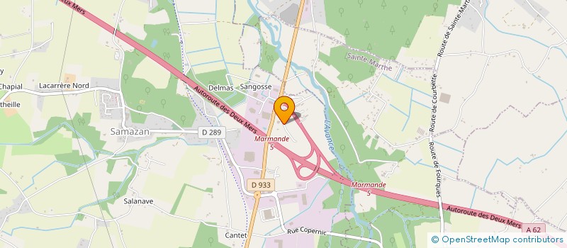 localisation de l'entreprise CABINET GOURGUES ZANATA  SAMAZAN