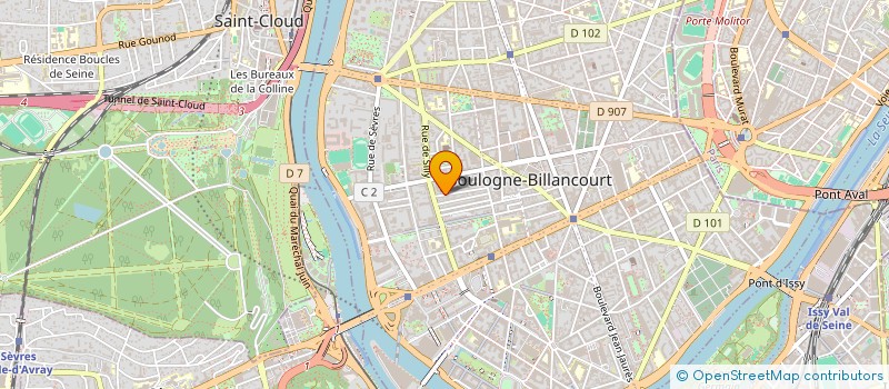 localisation de l'entreprise CABINET GOUTILLE à BOULOGNE-BILLANCOURT