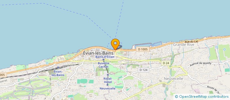 localisation de l'entreprise CABINET GRENECHE IMMOBILIER à EVIAN-LES-BAINS