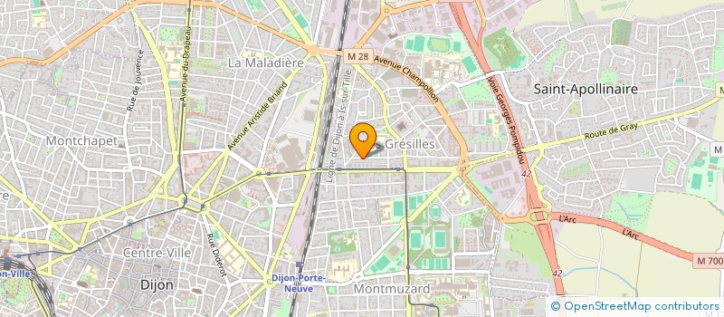 localisation de l'entreprise CABINET GUERIN  DIJON