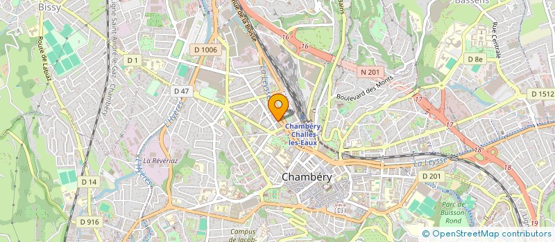localisation de l'entreprise CABINET GUERRAZ  CHAMBERY