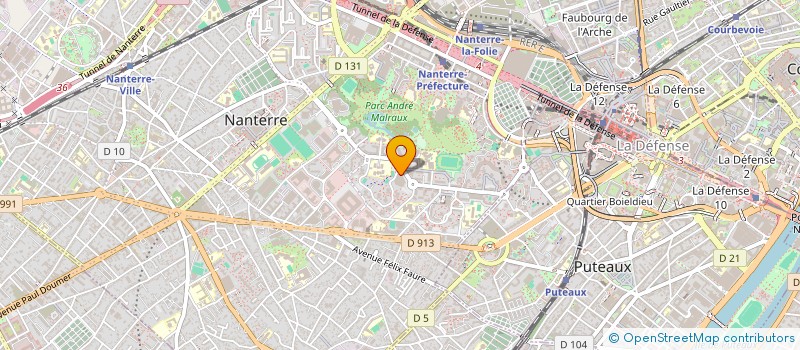 localisation de l'entreprise CABINET GUILLOU INGENIERIE à NANTERRE