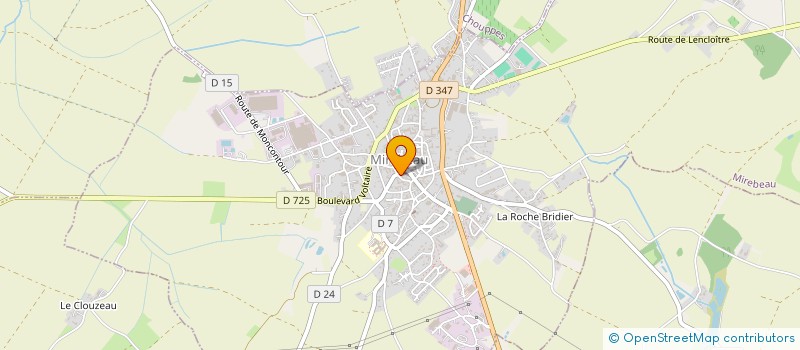 localisation de l'entreprise CABINET GUIOCHEAU IMMOBILIER à MIREBEAU