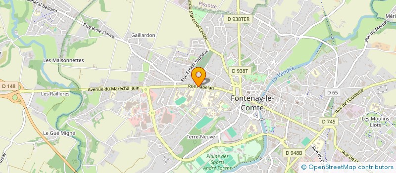 localisation de l'entreprise CABINET GYNECOLOGIE ET PEDIATRIE à FONTENAY-LE-COMTE