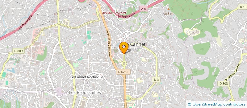 localisation de l'entreprise CABINET HAK à LE CANNET