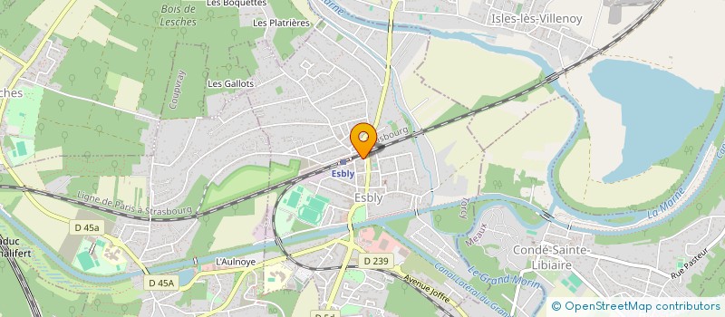 localisation de l'entreprise CABINET HAUTTEQUET à ESBLY