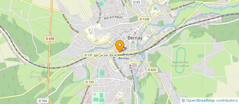 localisation de l'entreprise CABINET HELEINE à BERNAY