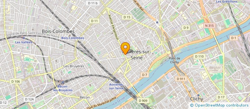 localisation de l'entreprise CABINET HERMON à ASNIERES-SUR-SEINE