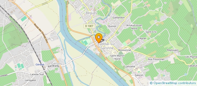 localisation de l'entreprise CABINET HEURTEBIZE CLAVERIE  CADILLAC-SUR-GARONNE