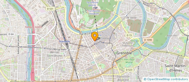 localisation de l'entreprise CABINET HEURTIER  GRENOBLE