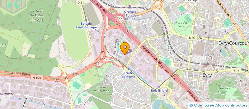 localisation de l'entreprise CABINET HILAIRE TCHEUDJOU EXPERTISE ET CONSEIL  EVRY-COURCOURONNES