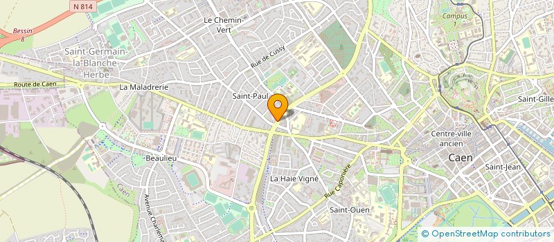localisation de l'entreprise CABINET HUCHET à CAEN
