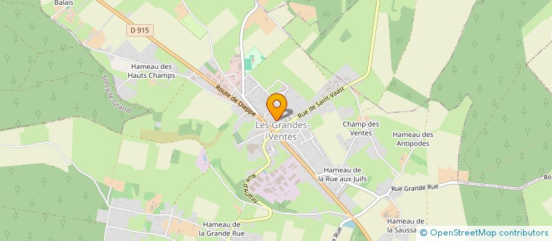 localisation de l'entreprise CABINET HUGON ANGELIQUE, CABINET BOURGEAUX JULIA ET CABINET VASSEUR ANTOINE  LES GRANDES-VENTES