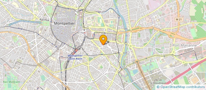 localisation de l'entreprise CABINET HUGON REDON à MONTPELLIER