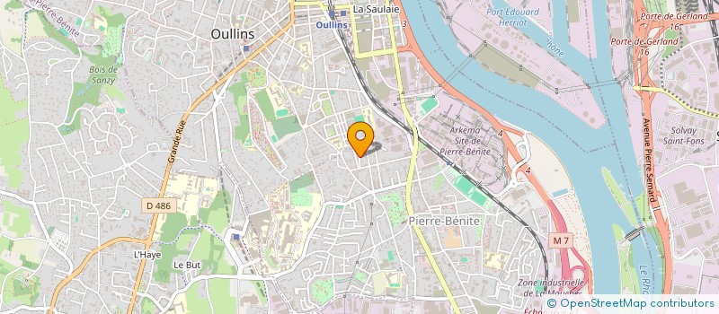 localisation de l'entreprise CABINET HYPNOETIC  OULLINS-PIERRE-BENITE