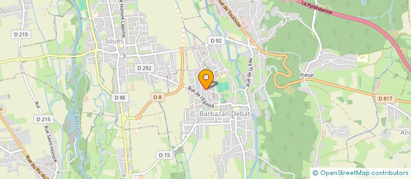 localisation de l'entreprise CABINET ICARE  BARBAZAN-DEBAT