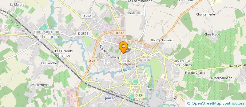 localisation de l'entreprise CABINET IDEL AUBRE-ROMAS  JONZAC