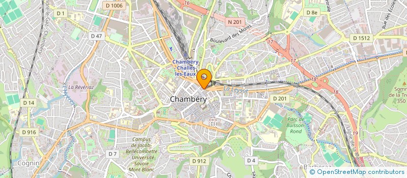 localisation de l'entreprise CABINET IMAGERIE MEDICALE DUCS DE SAVOIE à CHAMBERY