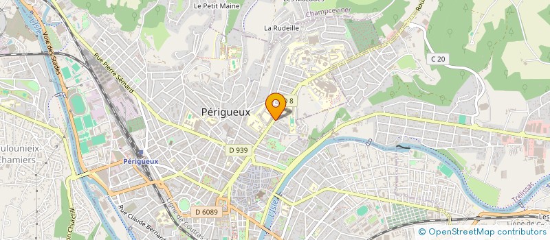 localisation de l'entreprise CABINET IMAGERIE MEDICALE POMPIDOU  PERIGUEUX