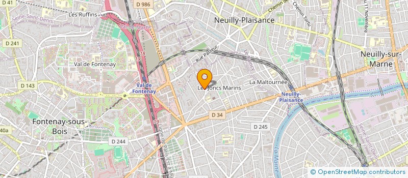 localisation de l'entreprise CABINET IMMO'GESTION  LE PERREUX-SUR-MARNE