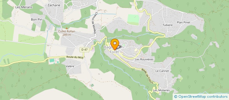 localisation de l'entreprise CABINET IMMOBILIA à BAGNOLS-EN-FORET