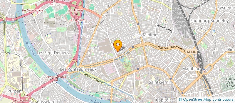 localisation de l'entreprise CABINET IMMOBILIER CONSEIL ET GESTION à TOULOUSE