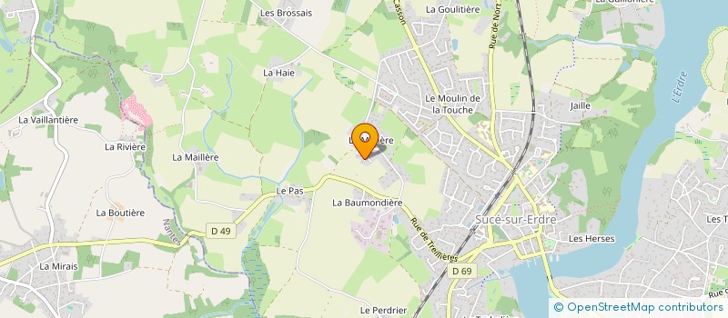 localisation de l'entreprise CABINET IMMOBILIER DE L ETOILE à SUCE-SUR-ERDRE