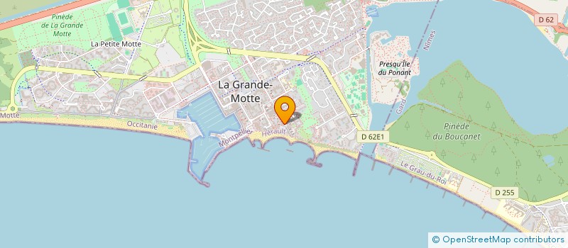 localisation de l'entreprise CABINET IMMOBILIER MOTTOIS  LA GRANDE-MOTTE