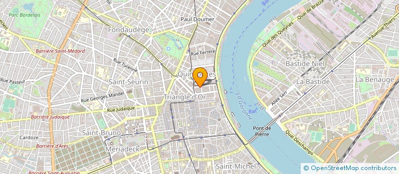 localisation de l'entreprise CABINET IMMOBILIER REGIONAL DU SUD OUEST  BORDEAUX