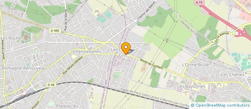 localisation de l'entreprise CABINET IMMOBILIER ROHMER ECIF IMMOBILIER  HERBLAY-SUR-SEINE