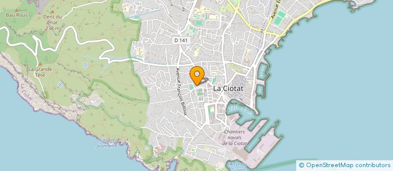 localisation de l'entreprise CABINET IMMOBILIER ROUSSEL à LA CIOTAT