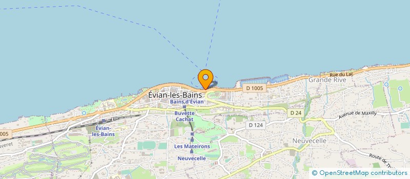 localisation de l'entreprise CABINET IMMOBILIER VRINS INTERNATIONAL à EVIAN-LES-BAINS