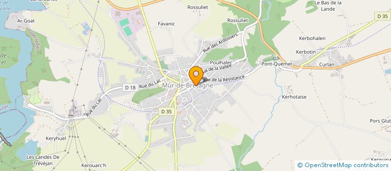 localisation de l'entreprise CABINET INFIRMIER  GUERLEDAN