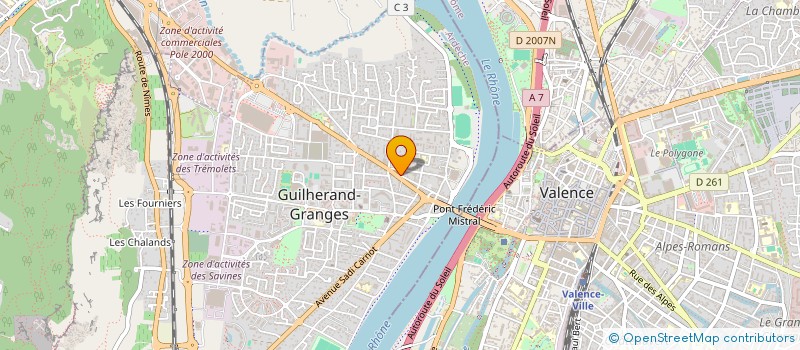 localisation de l'entreprise CABINET INFIRMIER A VOS SOINS à GUILHERAND-GRANGES