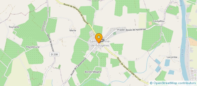 localisation de l'entreprise CABINET INFIRMIER ABBC  SAINT-ETIENNE-DE-FOUGERES