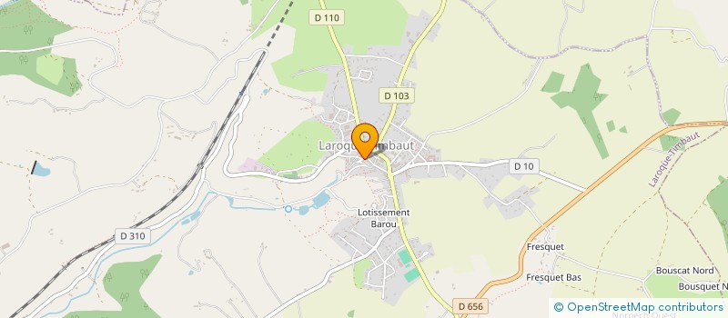 localisation de l'entreprise CABINET INFIRMIER BARRAN JEANSON  LAROQUE-TIMBAUT