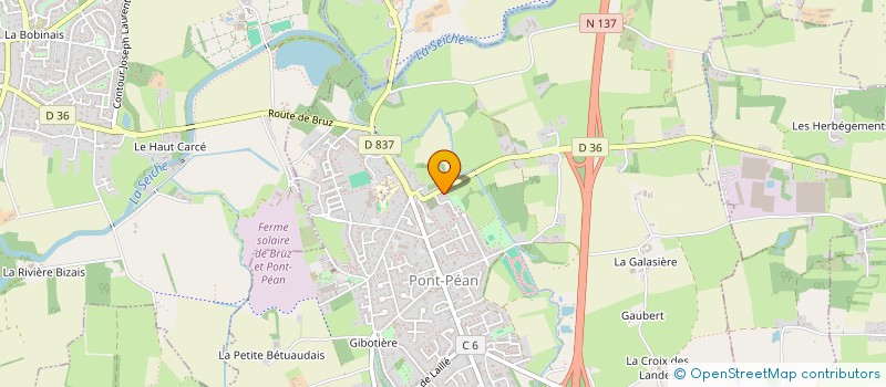 localisation de l'entreprise CABINET INFIRMIER BDC  PONT-PEAN