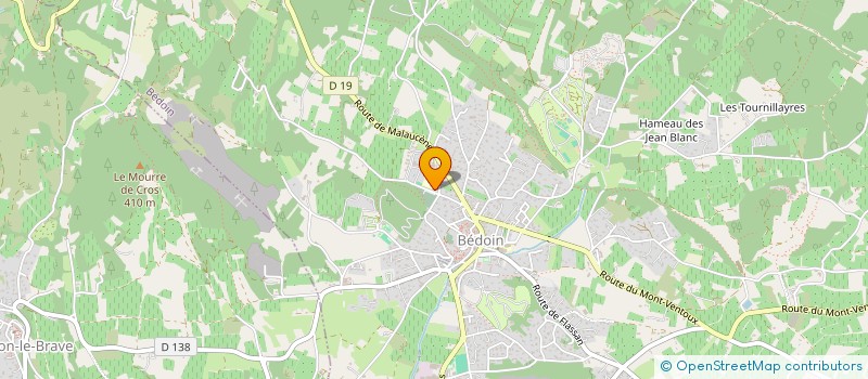 localisation de l'entreprise CABINET INFIRMIER BEDOIN VENTOUX SUD  BEDOIN