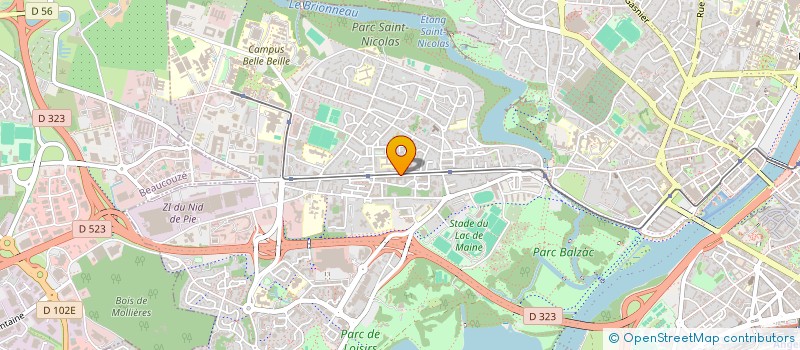 localisation de l'entreprise CABINET INFIRMIER BELLE BEILLE à ANGERS