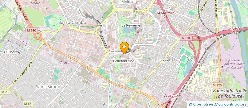 localisation de l'entreprise CABINET INFIRMIER BELLEFONTAINE à TOULOUSE