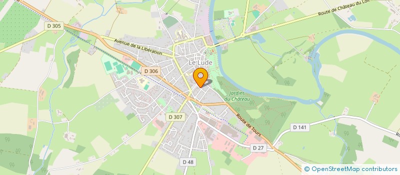 localisation de l'entreprise CABINET INFIRMIER BESSON ET DRAUX  LE LUDE