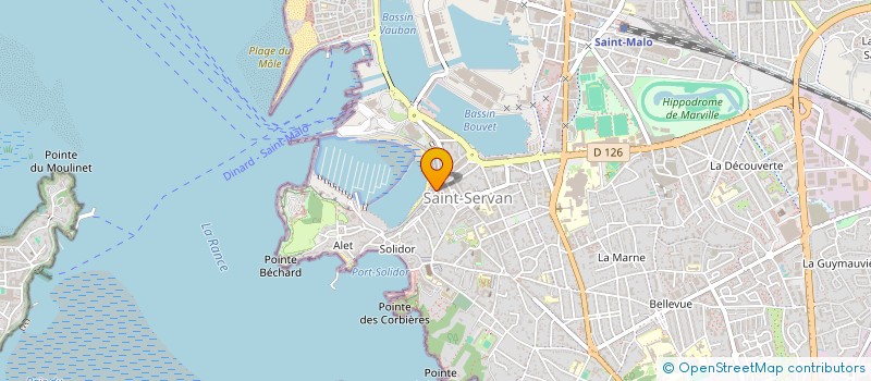 localisation de l'entreprise CABINET INFIRMIER BREGAINT - OLLIVIER à SAINT-MALO