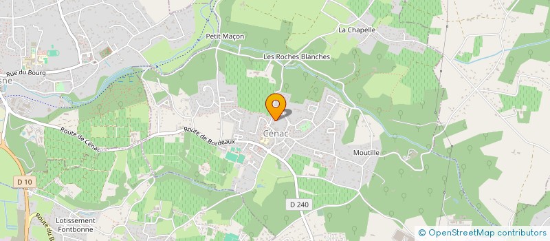 localisation de l'entreprise CABINET INFIRMIER CENAC  CENAC