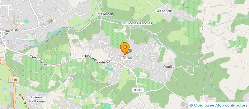 localisation de l'entreprise CABINET INFIRMIER CENAC PONTET  CENAC