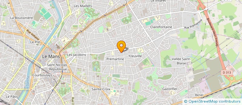 localisation de l'entreprise CABINET INFIRMIER CLAIREFONTAINE  LE MANS