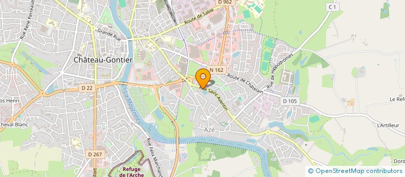 localisation de l'entreprise CABINET INFIRMIER D'AZE à CHATEAU-GONTIER-SUR-MAYENNE