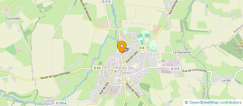 localisation de l'entreprise CABINET INFIRMIER D.G.L.L.  LES MONTS D'AUNAY