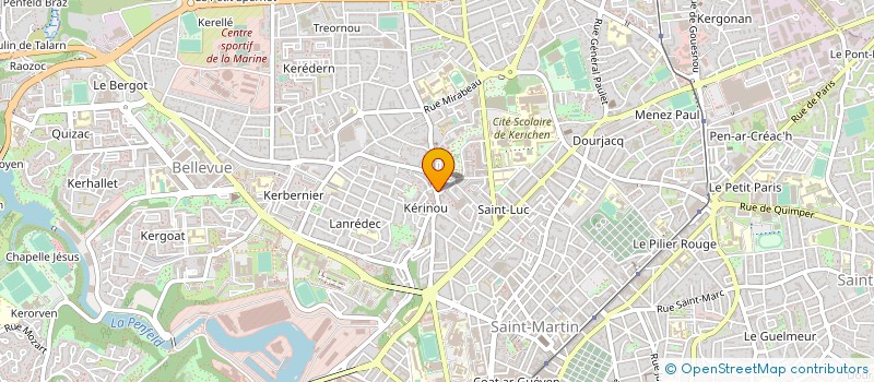 localisation de l'entreprise CABINET INFIRMIER DE KERINOU à BREST